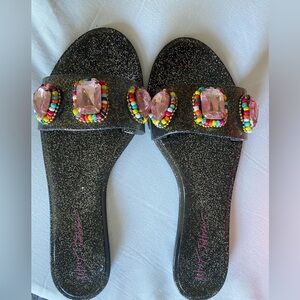 Betsey Johnson Slides Size 9